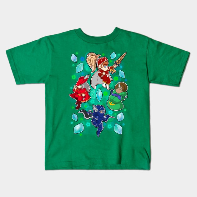 Four warriors of Light Kids T-Shirt by Sara Knite